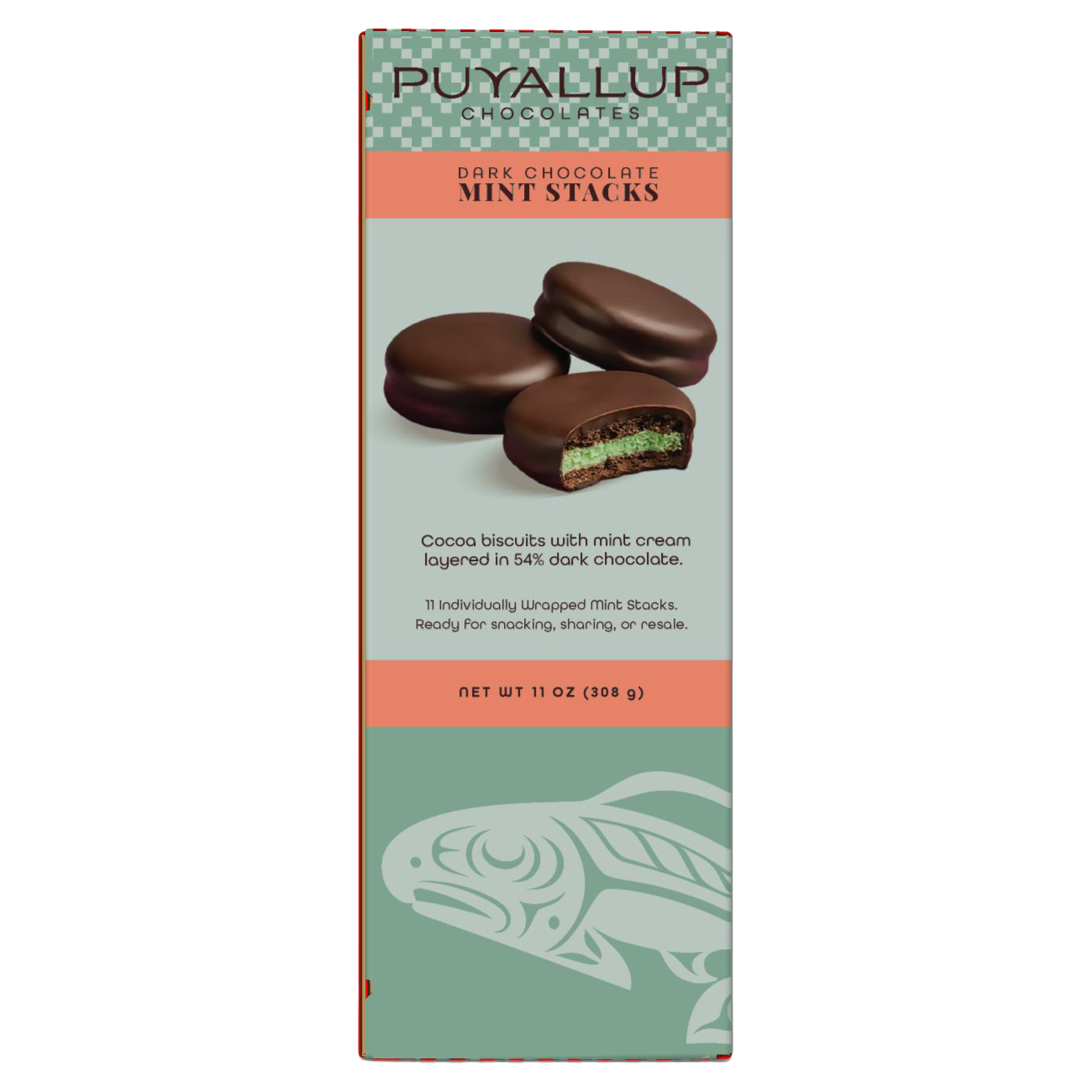 Dark Chocolate Mint Stacks 11ct