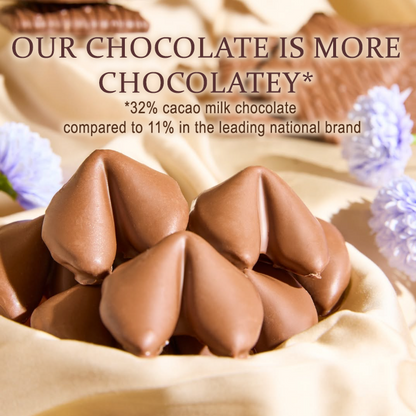 Milk Chocolate Covered Fortune Cookies 5ct