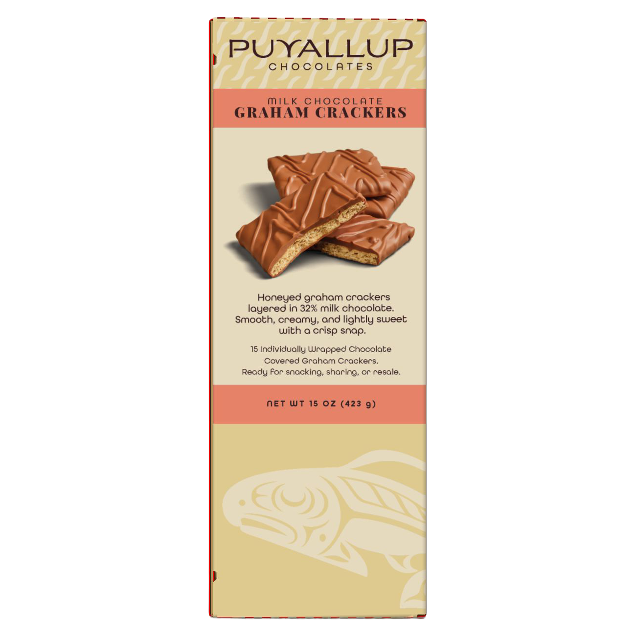Milk Chocolate Covered Grahams 15ct